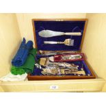QUANTITY OF FLATWARE & PLATED ITEMS