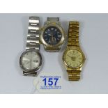 3 X SEIKO GENTLEMANS WATCHES