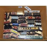 BOX OF MIXED TRAIN CARRIAGES