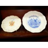 MASONS PLATE 'THE ROYAL PAVILLION BRIGHTON' & ANOTHER MANUFACTURED FOR S. H SLOPER A PLATE WITH