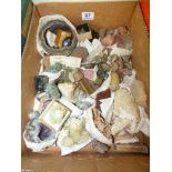 BOX OF CRYSTALS, STONES & MINERALS