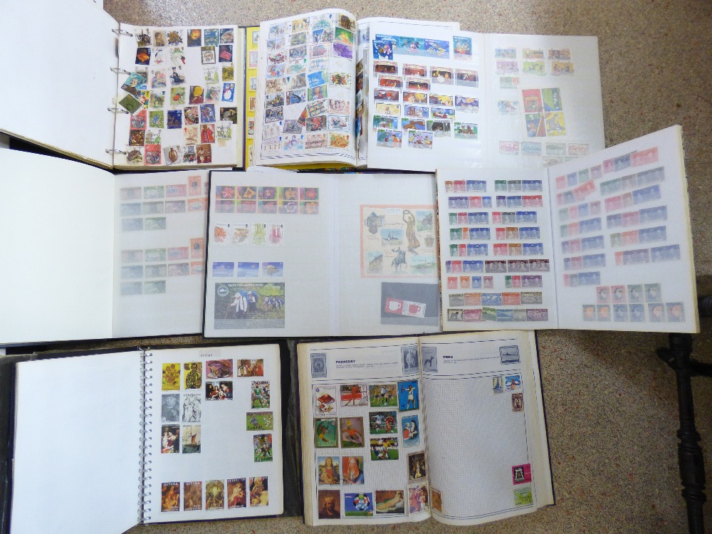 QUANTITY OF STAMPS IN ALBUMS