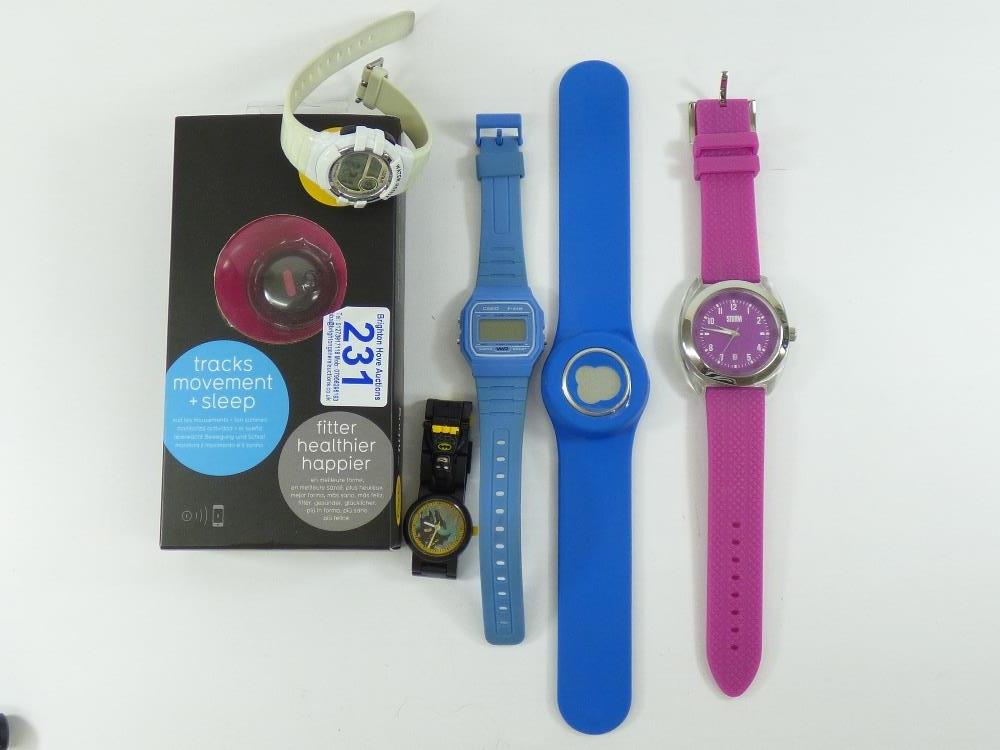 5 X WATCHES INCLUDING CASIO & LORUS + AN ORB BY FIRBUG