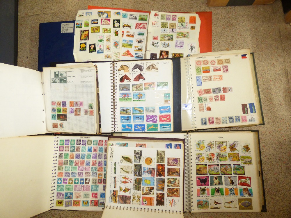 COLLECTIONS OF STAMPS IN ALBUMS