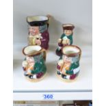 4 X ROYAL DOULTON TOBY JUGS