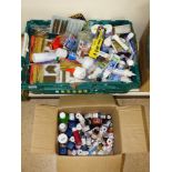 LARGE QUANTITY OF PAINTS & HORNBY ACCESSORIES