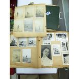 ALBUM OF PRESS CUTINGS & PHOTOGRAPHS OF LESLIE CHARLOTTE BENENSON + 1940s SCRAPBOOK OF PHOTOS