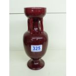 SANG DE BOEUF VASE 23 CMS