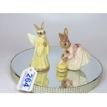 ANGEL BUNNYKINS & BALLERINA BUNNYKINS BY ROYAL DOULTON