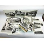 QUANTITY OF TRAIN & BUS PHOTOGRAPHS & POSTCARDS