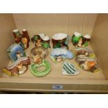 COLLECTION OF HORNSEA POTTERY ANIMAL PLANTERS