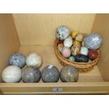 QUANTITY OF ROCK & MINERAL EGGS & SPHERES