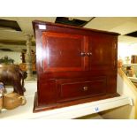 PEACOCK & BINNINGTON ENGINEERS WOODEN INSTRUMENT BOX WITH DRAW & CUPBOARD