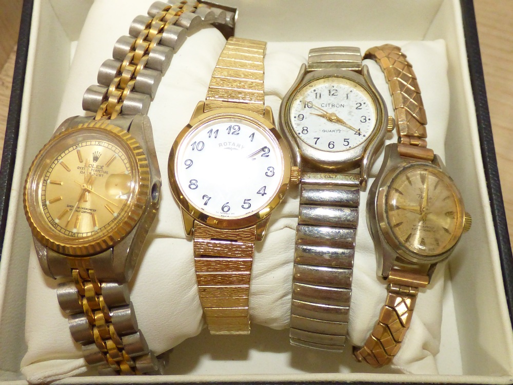 QUANTITY OF COSTUME JEWELLERY & WATCHES - Image 2 of 6