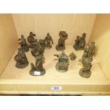 COLLECTION OF FINE PEWTER FIGURES