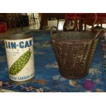 METAL BUCKET & LIN-CAN ADVERTISING BIN