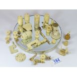 QUANTITY OF VICTORIAN BONE & IVORY SEWING ITEMS