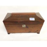 SARCOPHAGUS SHAPED TEA CADDY 19 X 32 X 16 CMS