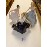 3 ROYAL DOULTON FIGURINES DANIELLE HN 3001 FAITH HN4151 AND LISA HN2310