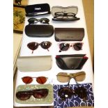 COLLECTION OF SUNGLASSES INCLUDING RAY BANS