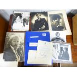 AUTOGRAPHS, POSTCARDS AND PHOTOGRAPHS OF CELEBRITIES