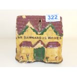 DR BANARDOS HOMES PAPIER-MACHE MONEY BOX