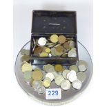 SMALL TIN OF MIXED COINAGE