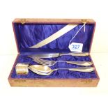 WMF CASED KNIFE, FORK, SPOON + NAPKIN RING