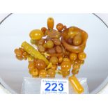 LOOSE AMBER BEADS + OTHERS