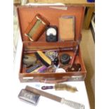 VINTAGE AMMETER, BAKELITE BRUSH AND COLLECTIBLES