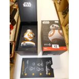 STAR WARS - BOXED BB-8 DROID : BY SPHERO, IT IS APP ENABLED (FOR MOBILES USING iOS / ANDROID)