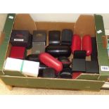 LARGE QUANTITY OF WATCH BOXES AND CASES INCLUDING 3 BY OMEGA