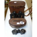 TWO PAIRS OF BINOCULARS, ONE BEING BY ORIENT TOKYO (20X50), BOTH IN CASES