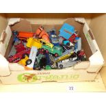 QUANTITY OF PLAYWORN TOYS AND LORRYS