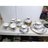 ROYAL ALBERT MOONLIGHT ROSE TEA SET