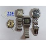 4 x WATCHES, INCLUDING A SWISS MADE MICKEY MOUSE CHILDS WATCH