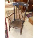 EARLY 20TH CENTURY STICK BACK KITCHEN WINDSOR CHAIR