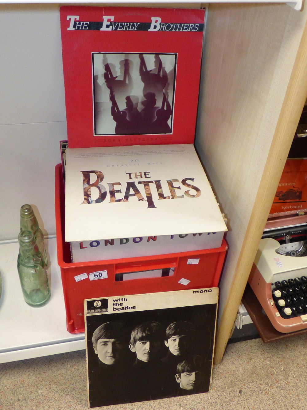 QUANTITY OF RECORDS INCLUDING THE BEATLES, THE WHO, THE MONKEES AND THE ROLLING STONES