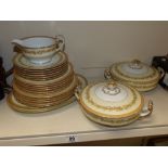 A NORITAKE DINNER SERVICE AND TWO LIDDED TUREENS, 22 PIECES IN ALL