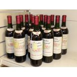 14 BOTTLES OF VINTAGE FRENCH CABERNET SAUVIGNON RED WINE