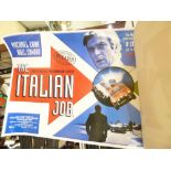 2 x MICHAEL CAINE POSTERS : ALFIE AND THE ITALIAN JOB (YOUR ONLY SUPPOSED TO BLOW THE BLOODY DOORS