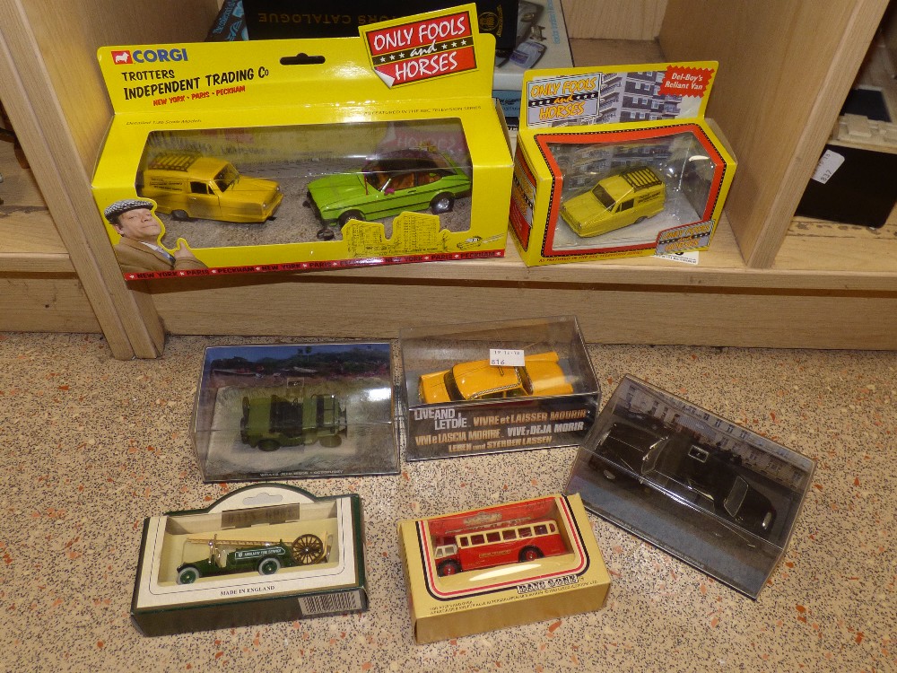 CORGI "ONLY FOOLS AND HORSES" VEHICLES, BOTH BOXED. PLUS OTHER ASSORTED VEHICLES AND TOY - Image 3 of 6