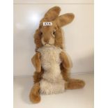 VINTAGE STEIFF HAND / ELBOW PUPPET OF JOLLY THE HARE, 3481/40 (40 CM / 16 INCHES IN LENGTH) MADE