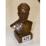 SMALL METAL BUST OF HITLER (16CM)