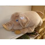 STEIFF SUPER MOLLY PIG 0361/90 (90 CM / 35 INCHES IN LENGTH) WITH STUD TO EAR AND YELLOW TAG.