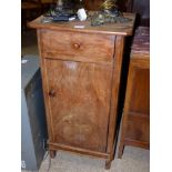 FRENCH WALNUT BEDSIDE CABINET