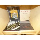 A LARGE SELECTION OF ROLLS ROYCE AND BENTLEY MOTORING EPHEMERA INCLUDING 50 YEARS AT CREWE, PRESS