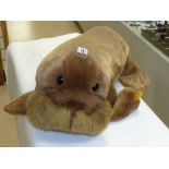 STEIFF BABY WALLY THE WALRUS 1174/55 - (55 CM IN LENGTH) - MADE IN WEST GERMANY CIRCA 1988