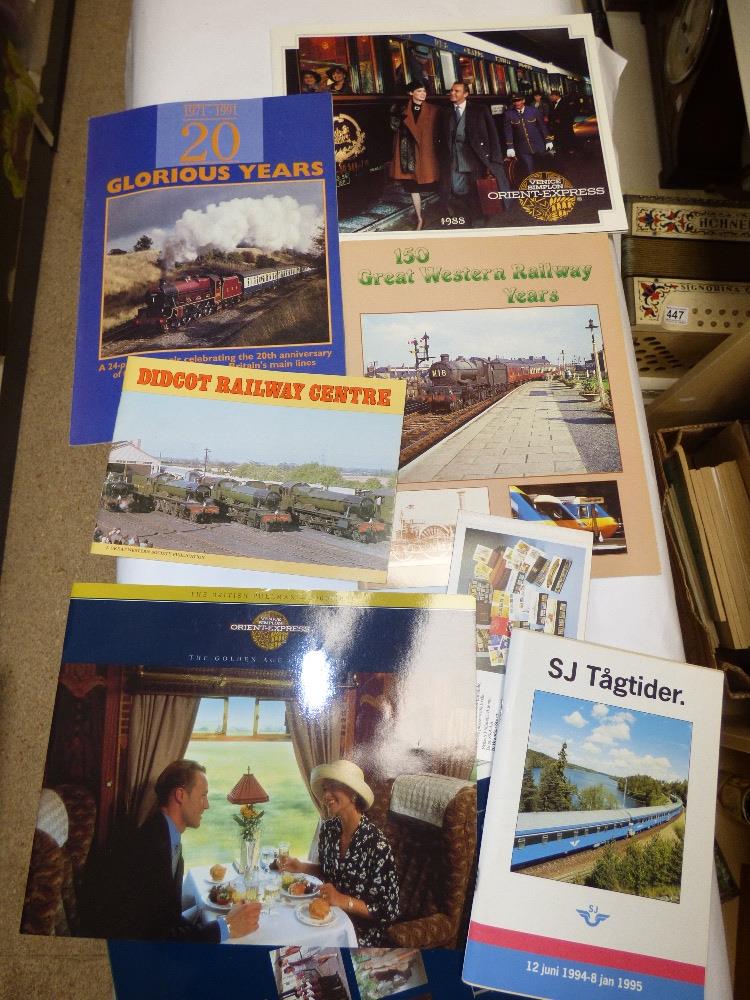 ASSORTED RAILWAY EPHEMERA INCLUDING BLUEBELL RAILWAY GUIDES, VSOE ORIENT EXPRESS BROCHURES AND IN- - Image 2 of 2