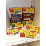 A COLLECTION OF BOXED DIECAST VEHICLES, INCLUDING LLEDO VANGUARDS